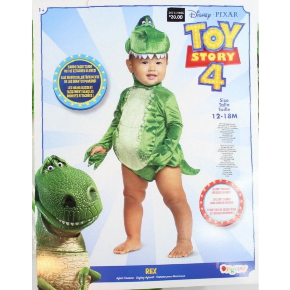 Disney Toy Story 4 Rex infant costume